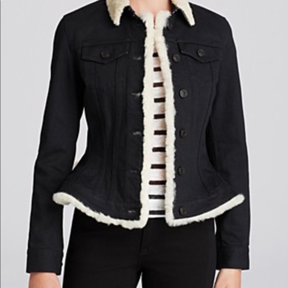 Burberry Brit Black Pocklington Shearling Jean Jkt - Picture 3 of 7